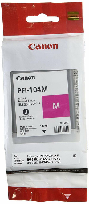 Genuine Canon PFI104 Magenta Ink
