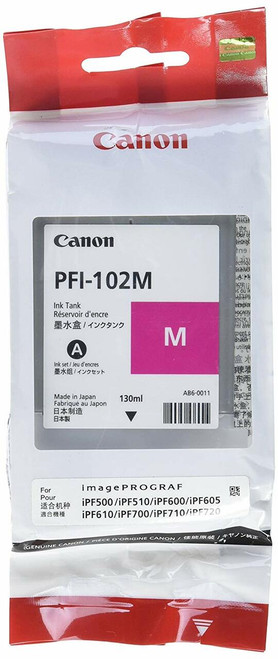 Genuine Canon PFI102 Magenta Ink