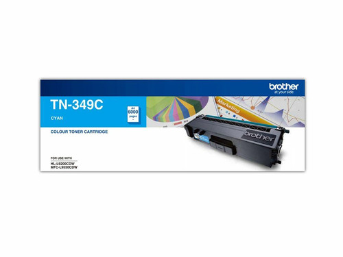 Genuine Brother TN349 Cyan Toner Cartridge