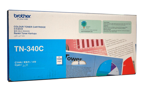 Genuine Brother TN340 Cyan Toner Cartridge