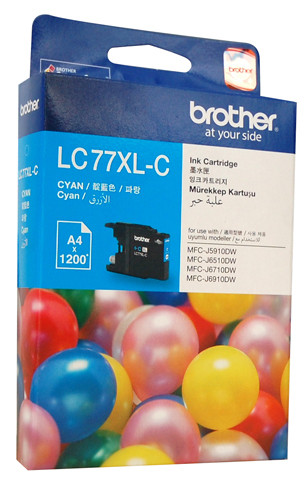 Genuine Brother LC77XL Cyan Ink Cartridge