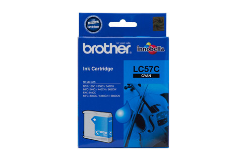 Genuine Brother LC57 Cyan Ink Cartridge