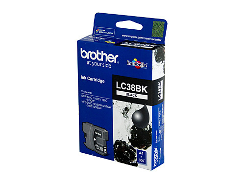 Genuine Brother LC38 Black Ink Cartridge