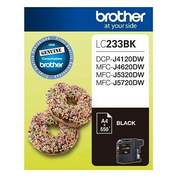 Genuine Brother LC233 Black Ink Cartridge