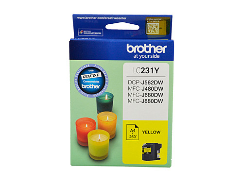 Genuine Brother LC231 Yellow Ink Cartridge
