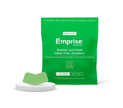 Sour Green Apple 10 mg CBG + 10 mg THC Gummy