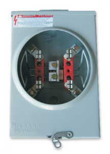 Milbank U4801XL5T9 200A 1PH Oh/Ug 5T LVR Bypass Meter Socket