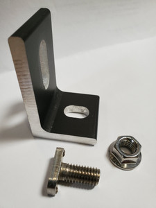 Everest - CrossRail 48 L-Foot with T Bolt and Nut - DARK 2000904 Everest - CrossRail 48 L-Foot with T Bolt and Nut - DARK 2000904