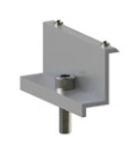 Aerocompact End-Clamp 80/30 with grounding pins