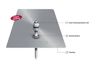 EJOT Solar Flashing for Three-Tab Asphalt Shingle Roofs