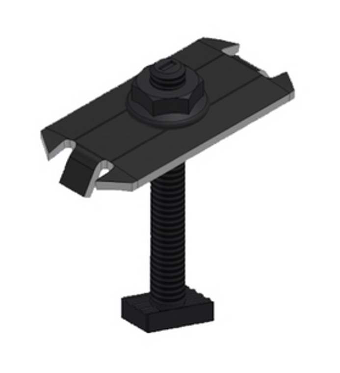 UniRac 302028D SolarMount Bonding Mid Clamp EF 45-52mm Dark