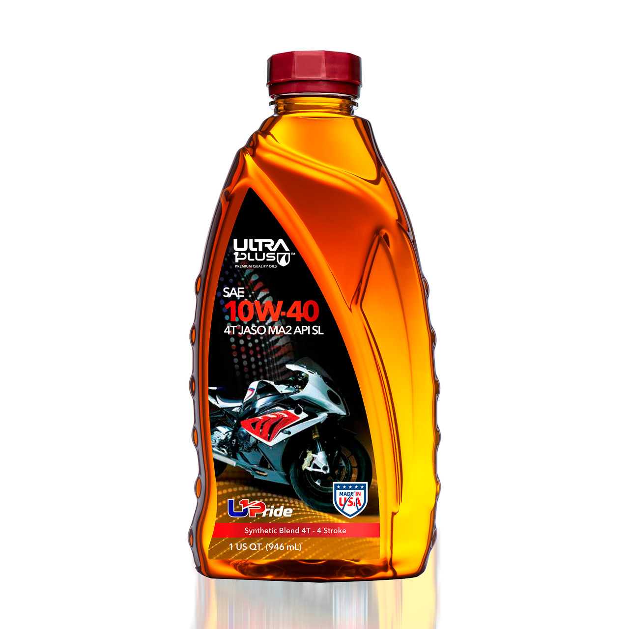 Ultra1Plus SAE 10W-40 Synthetic Blend 4T-4 Engine Oil