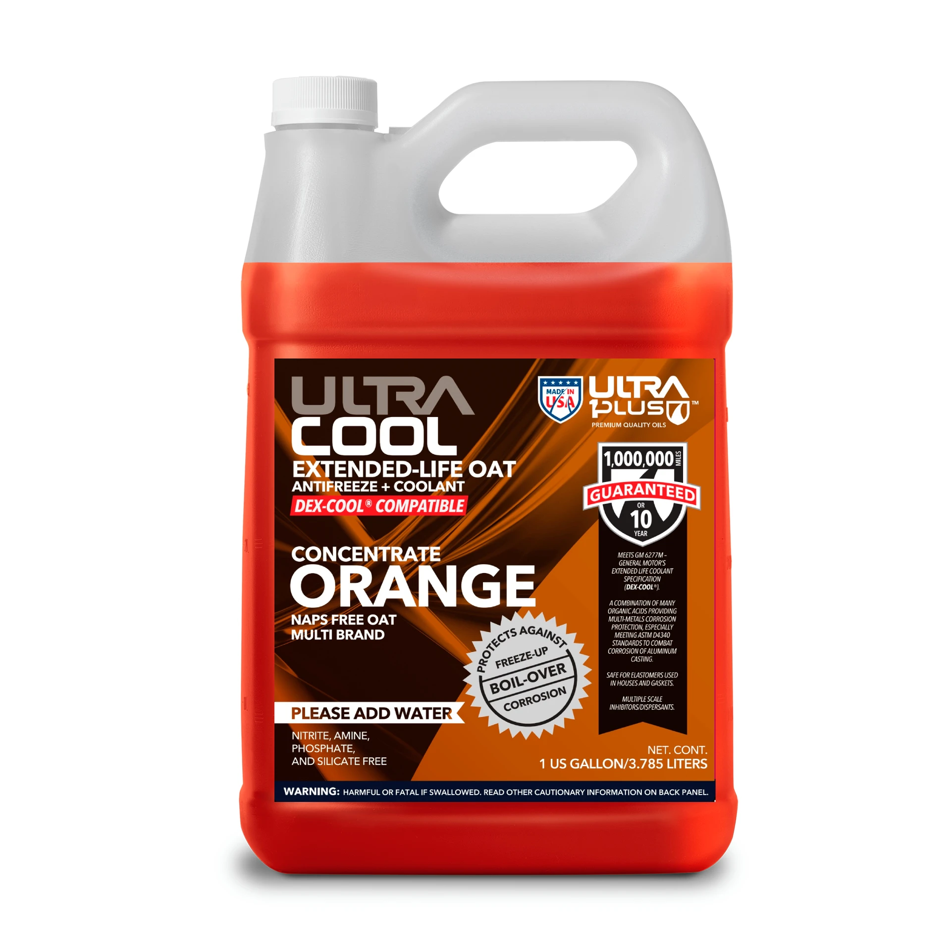 Oranges Conc Antifreeze & Coolant | 50/50 Premix & Concentrate | Ultra1Plus