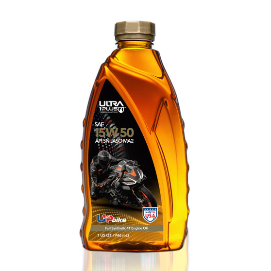 Ultra1Plus SAE 15W-50 Full Synthetic 4T Engine Oil, API SN, JASO MA2