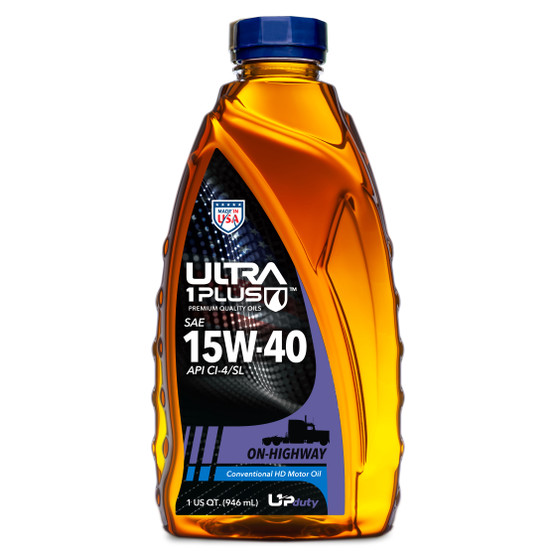 Ultra1Plus SAE 15W-40 Heavy-Duty Diesel Motor Oil API CI-4/SL