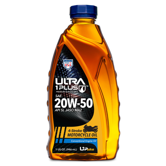 Ultra1Plus SAE 20W-50 Conventional 4T Motorcycle Engine Oil | API SL / JASO MA2