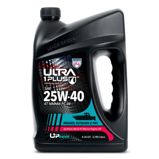 265 gallon TOTE Ultra1Plus SAE 25W-40 Synthetic Blend 4T Marine Engine Oil – NMMA FC-W Certified
