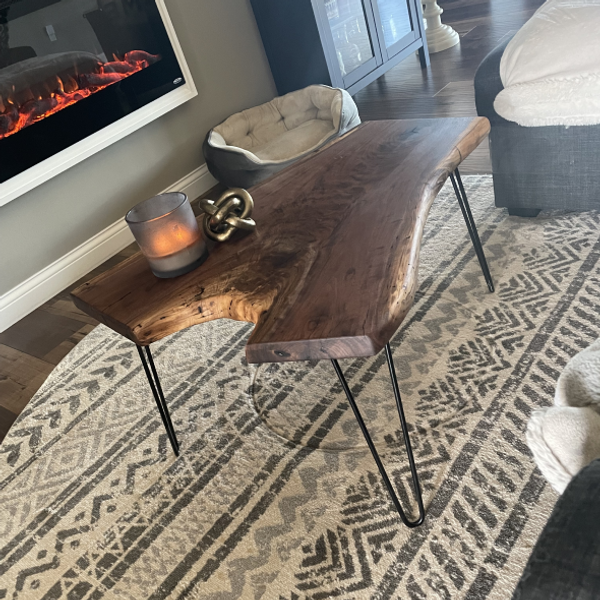 Live Egde Walnut Table