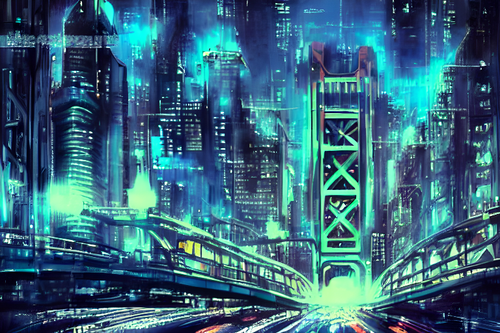 "Cybernetic" - Sactown Famous Desktop Wallpaper