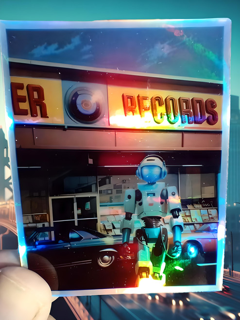 The Time Traveler - Holographic Sticker