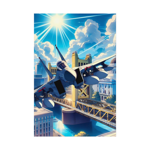 Sactown Anime 24x36 Poster Art | Top Gun by Sactown Famous 