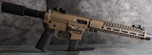 FDE 10.5" 9mm QC 10 AR Pistol