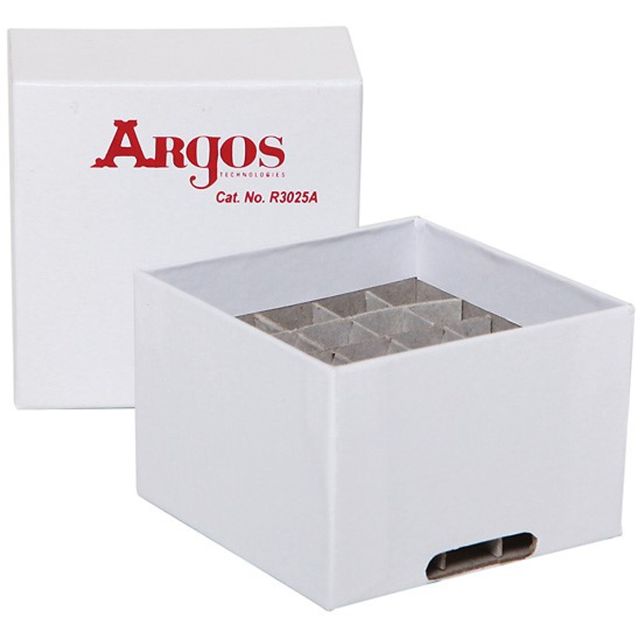 Cardboard Cryo Freezer Box with 25 Place Divider, 3 x 3 x 2, 1/EA
