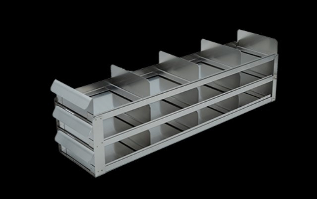 Stainless Steel Laboratory Freezer Rack with Sliding Tray - Lab ...