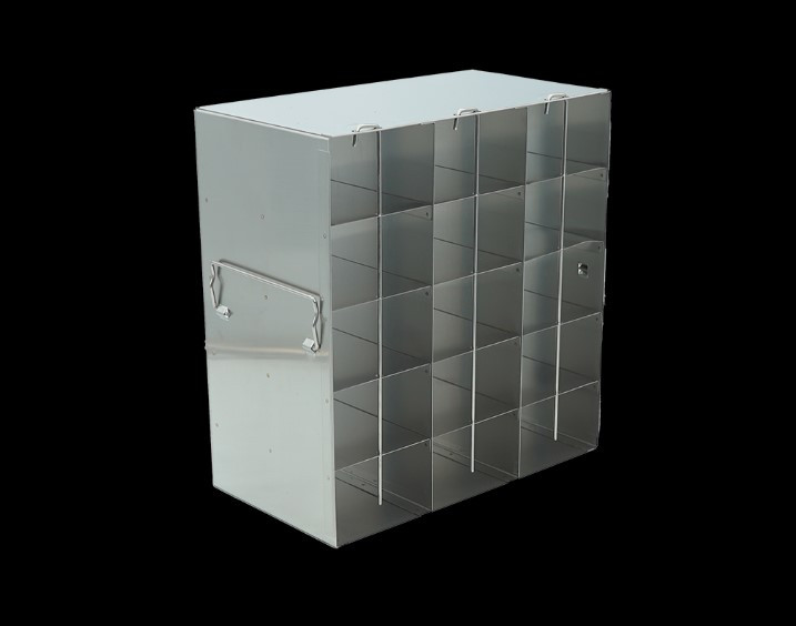 Stainless Steel Laboratory Freezer Rack for 50 Place Hinged-Lid Plastic ...
