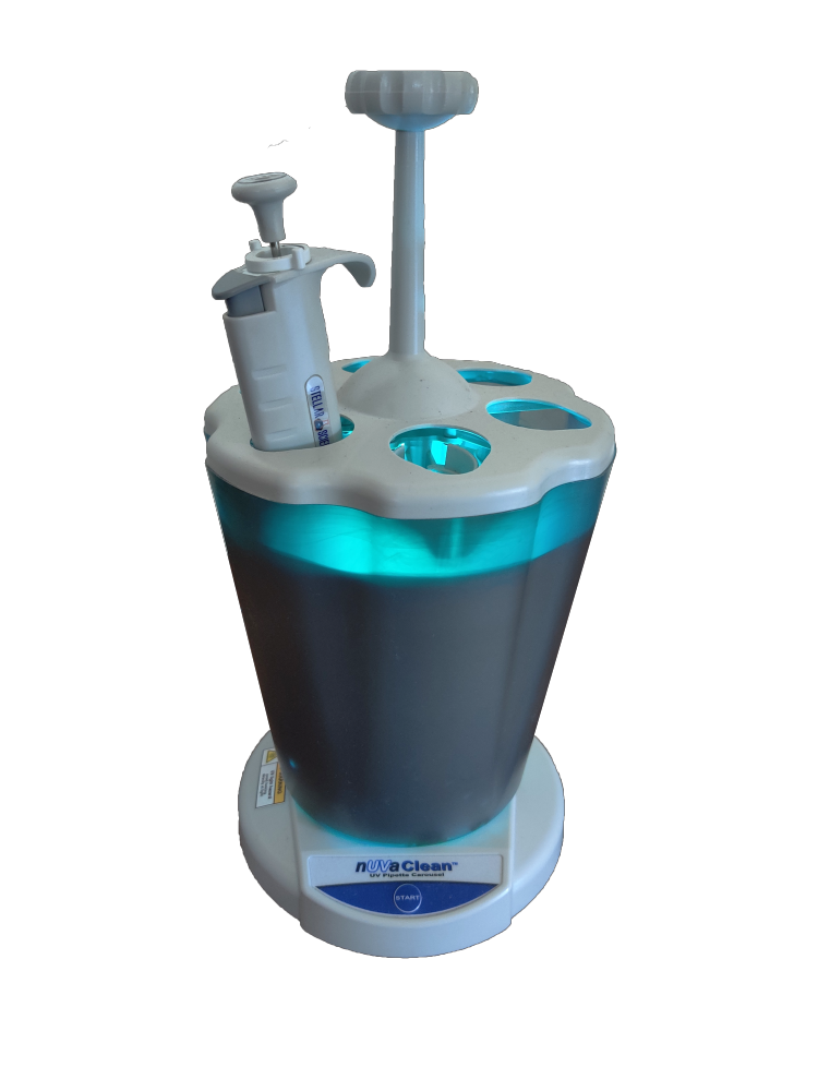 MTCBio nUVAClean Decontaminating Pipette Holder for Six Single Channel