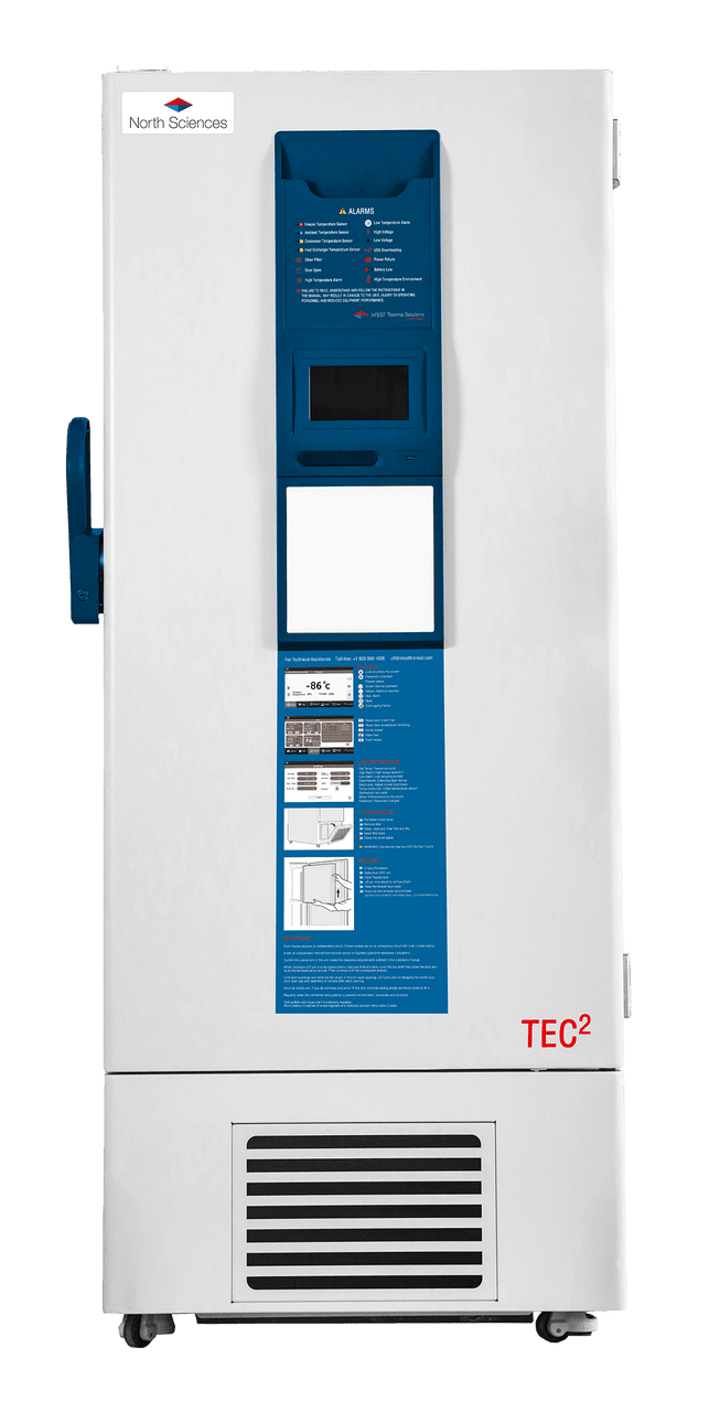InTEST TEC2 ULT Freezer, 40 to 86C, 26 Cu Ft (728L) With Dual Redundant Compressor System And