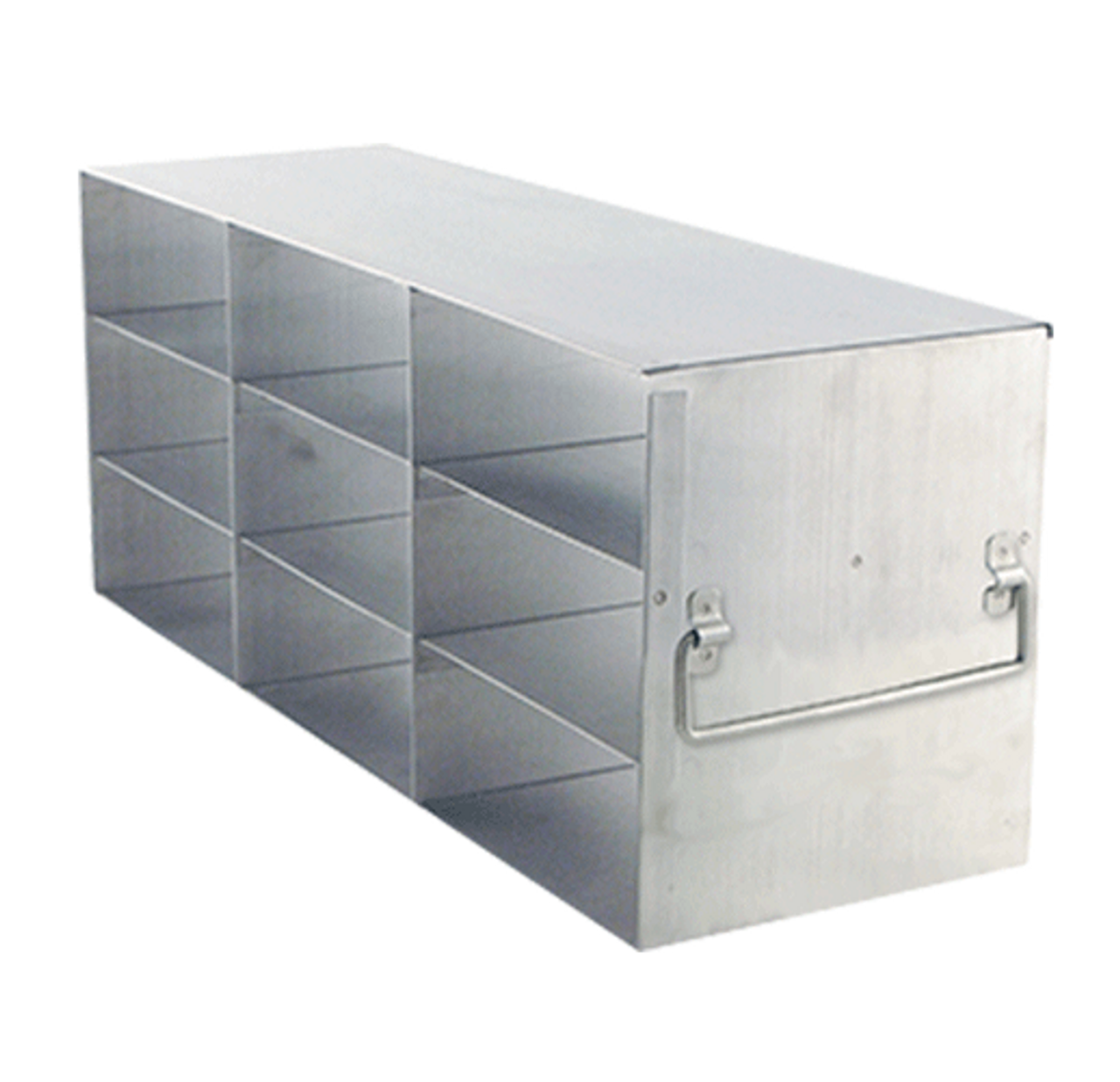 Stainless Steel Cryo Freezer Rack for 2 inch boxes, 9 place