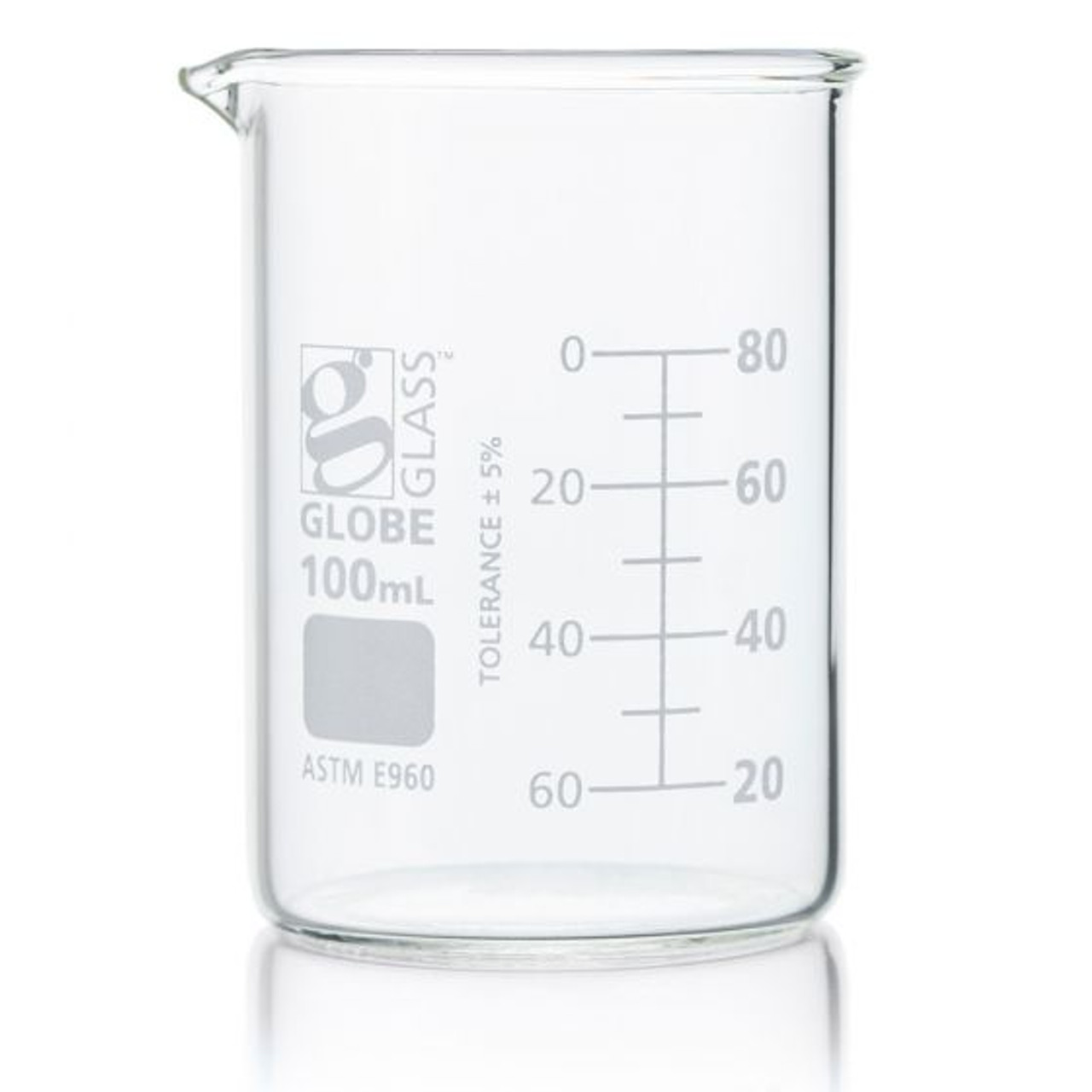 100ml Globe Glass™ Griffin Beaker Low Form Astm E960 3803