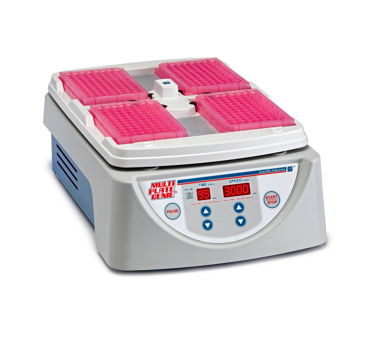 Digital Multiplate Genie For Four Microplates With 1mm Orbit and Pulse Feature, 3000 rpm Top