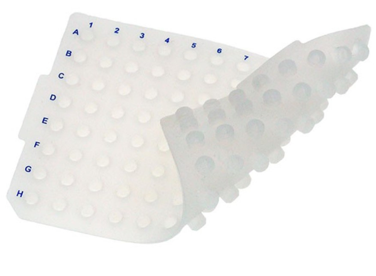Clear Silicone Sealing Mat, 96-Well PCR Plates, Pre-Slit, RNase and DNase  Free, 50/CS