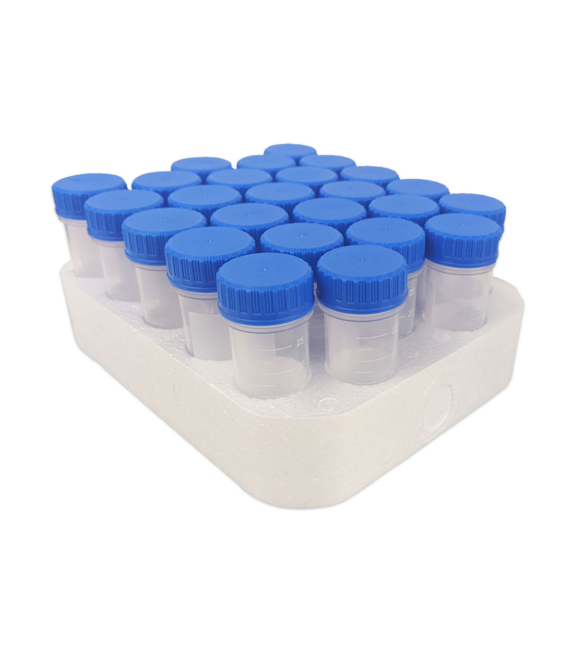 Collect And Safely Process Saliva Samples for Saliva Direct Testing with These Wide Mouth 25mL Sterile Tubes