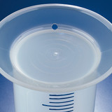 Graduated Cylinder, 500mL, PP, Squat Form, Printed Graduations, Class B, 1/EA