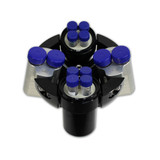 This Hermle Bundle Comes With This Rotor and Bucket Set Up To Spin 4 x 50mL and 8 x 15mL Tubes This Hermle Bundle Comes With This Rotor and Bucket Set Up To Spin 4 x 50mL and 8 x 15mL Tubes