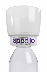 Screws easily to any GL45 bottle. Makes filtering a snap! Screws easily to any GL45 bottle. Makes filtering a snap!