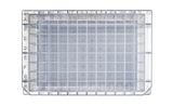 Stellar Scientific polypropylene 1.1mL deep well plates with round bottom for liquid handling, sample storage and high-throughput screening. Bird-eye view showing the numbered wells  Stellar Scientific polypropylene 1.1mL deep well plates with round bottom for liquid handling, sample storage and high-throughput screening. Bird-eye view showing the numbered wells