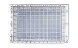 Stellar Scientific 96 Well Deep Well Plate with Round Wells and Rounded Bottom. 2mL Per Well Volume DWP-7651 - Birds-Eye View Showing Numbered wells 