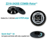 Z216-2420S Combo Rotor for use with Hermle Z216M and Z216MK Universal Centrifuge  Z216-2420S Combo Rotor for use with Hermle Z216M and Z216MK Universal Centrifuge