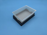 Aquafill 96-Channel White Polystyrene Robotic Reservoir, RNase/DNase Free, Sterile, Individually Wrapped, 50/CS