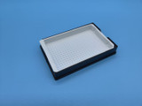 Polystyrene 384 Channel Robotic Solution Reservoir For High Throughput Robotic Liquid Handlers In Its Reusable Base - Robotic Reservoirs - Stellar Scientific Polystyrene 384 Channel Robotic Solution Reservoir For High Throughput Robotic Liquid Handlers In Its Reusable Base - Robotic Reservoirs - Stellar Scientific