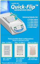 Quick-Flip Dry Bath Block for Benchmark Scientific MyBlock Dry Baths Quick-Flip Dry Bath Block for Benchmark Scientific MyBlock Dry Baths