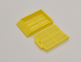 Plastic Biopsy Tissue Cassettes With Detachable Lid, 30° Angled Face, Large Writing Area, Yellow Plastic Biopsy Tissue Cassettes With Detachable Lid, 30° Angled Face, Large Writing Area, Yellow