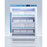6 Cubic Foot Pharmacy/Vaccine Refrigerator With Glass Door, +2 to +8ºC Temperature Range, Four Adjustable Shelves, 115V - Shown with product
