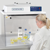 MY ISO5 32 Inch Wide Vertical Laminar Flow Workstation With Polypropylene Base and Full Closure Sash