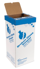 63 Liter Broken Glass Keeper Made From Easy To Assemble Cardboard, Pack of 6
