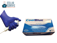 Why are nitrile gloves traditionally blue compared to black or white variants?